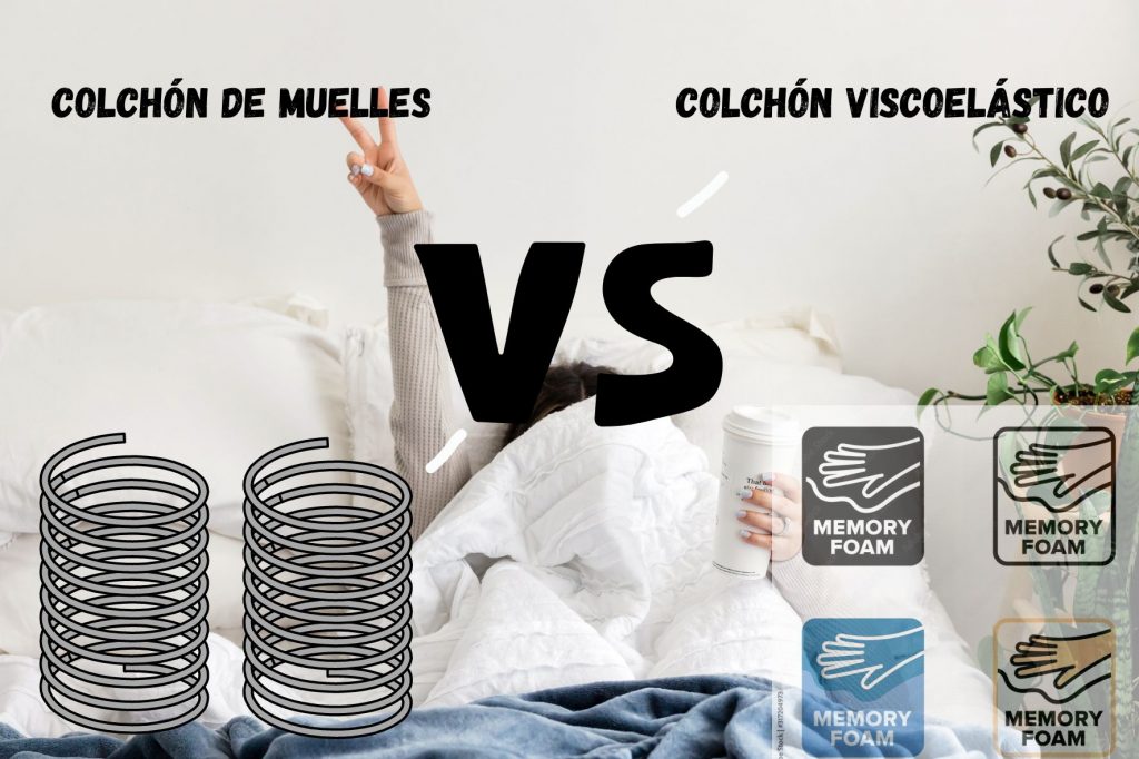Colchón viscoelástico vs colchón de muelles